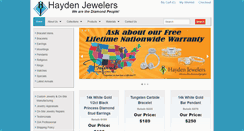 Desktop Screenshot of haydenjewelers.com